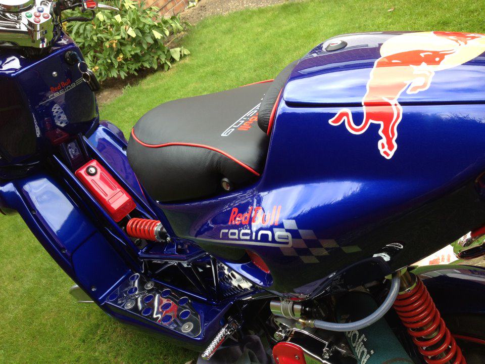 Red Bull themed Italjet Scooter